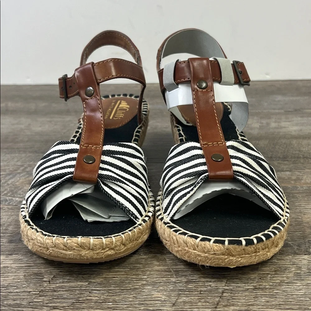 Cliffs By White Mountain Women's Cheerio T-Strap Espadrille Sandals